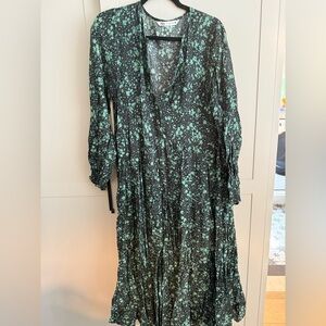 Dark floral Zara maxi dress